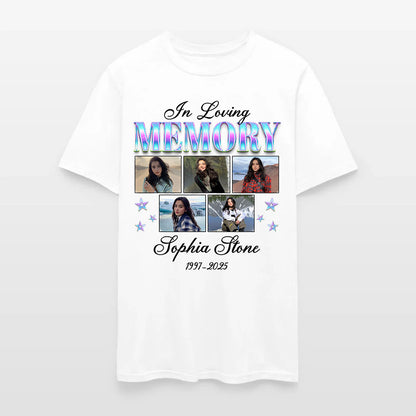 Personalized Photo In Loving Memory T-Shirt, Sympathy Gift for Loss of a Loved One T-Shirt