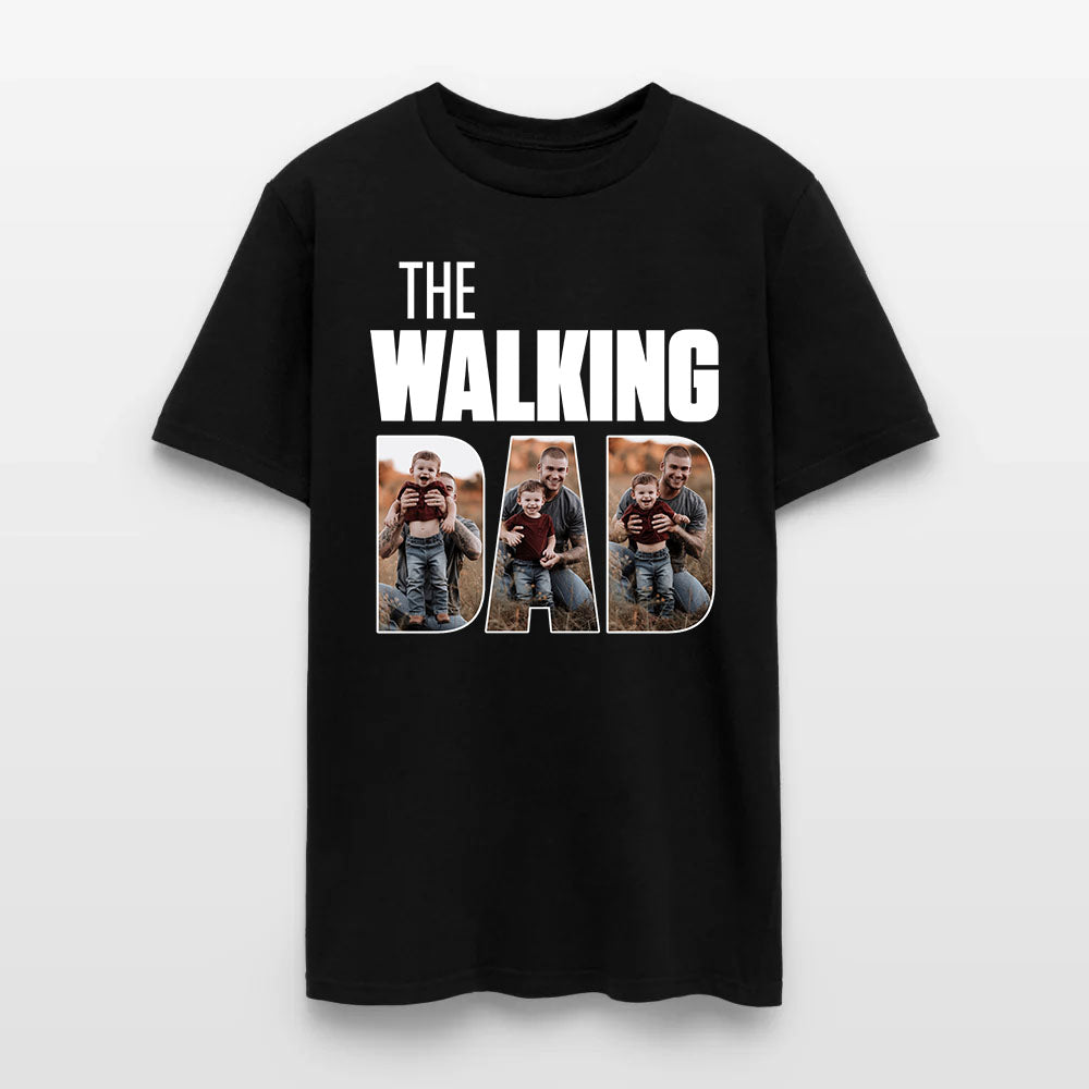Personalized Photo The Walking Dad T-Shirt