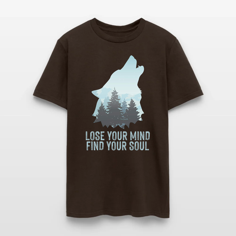 Wolf Camping Lose Your Mind Find Your Soul T-Shirt