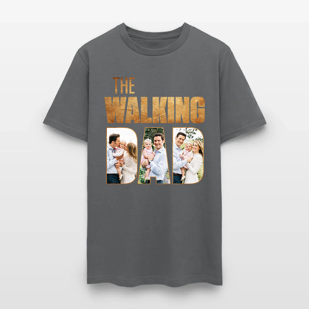 Personalized Photo The Walking Dad Graphic T-Shirt