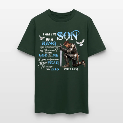 Personalized Man Warrior of God I Am the Son of a King T-Shirt