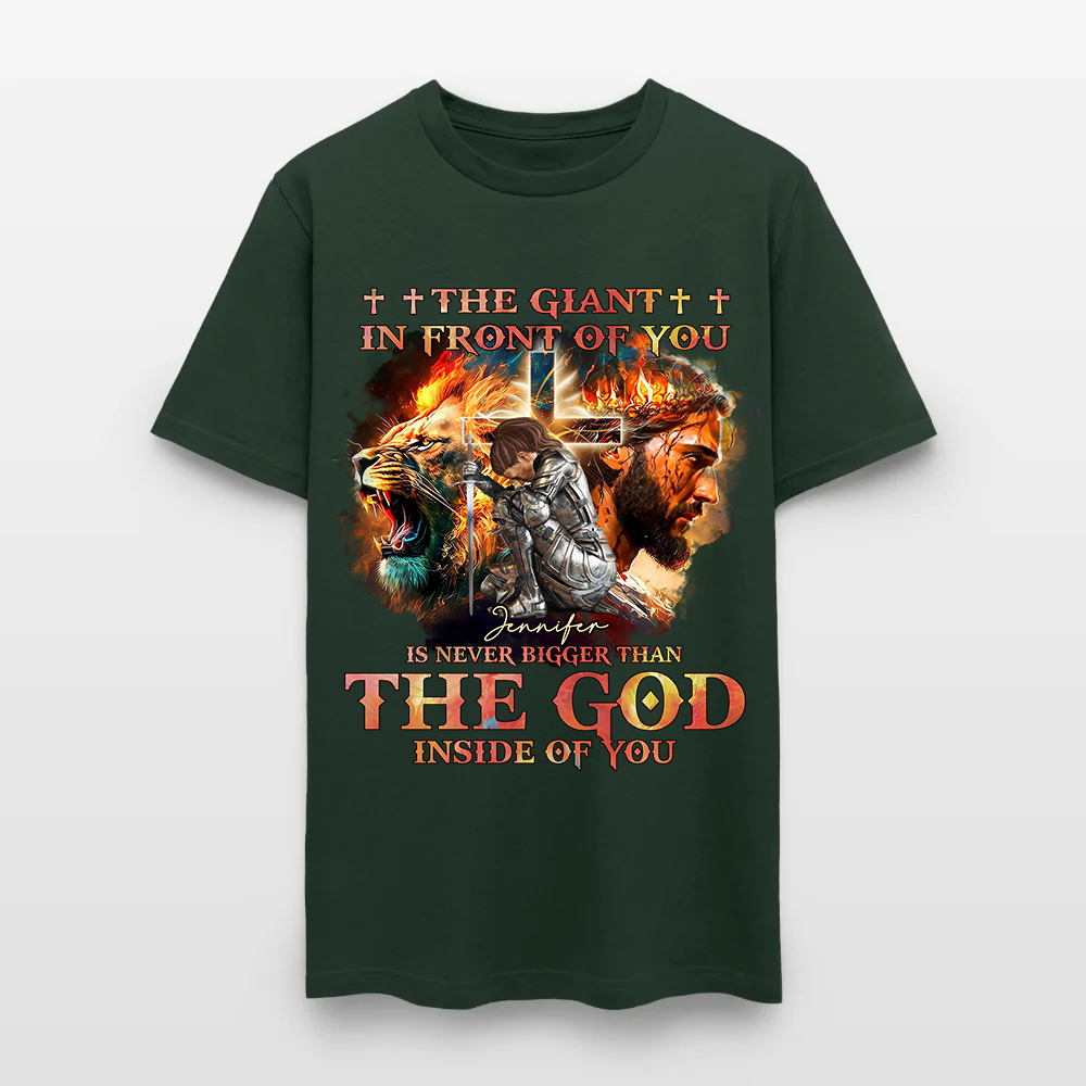 Personalized Warrior of God The Giant in Front of You T-Shirt