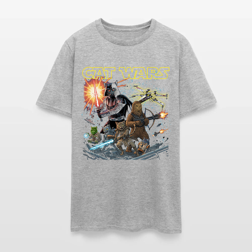 Cat Wars Vintage 90s Graphic Shirt - Funny Cat Warrior T-Shirt