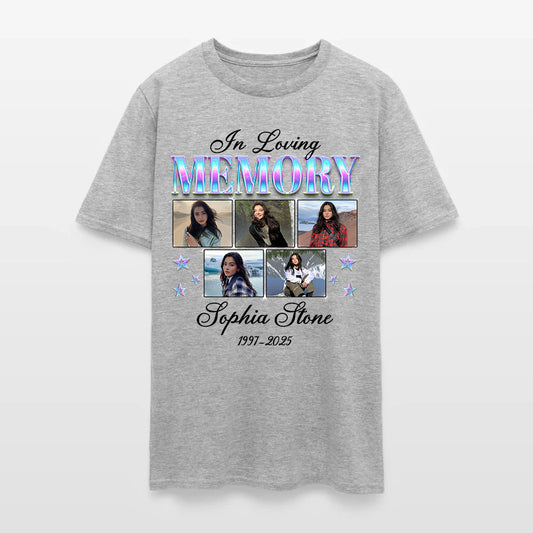 Personalized Photo In Loving Memory T-Shirt, Sympathy Gift for Loss of a Loved One T-Shirt
