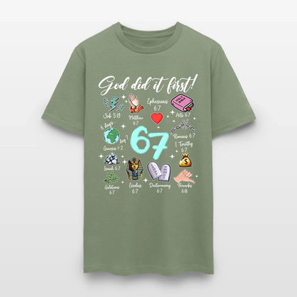 God Did It First 67 Christian Bible T-Shirt
