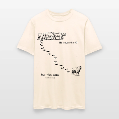 He Leaves The 99 For The One Matthew 18:12 - Inspirational Lost Sheep Christian T-Shirt
