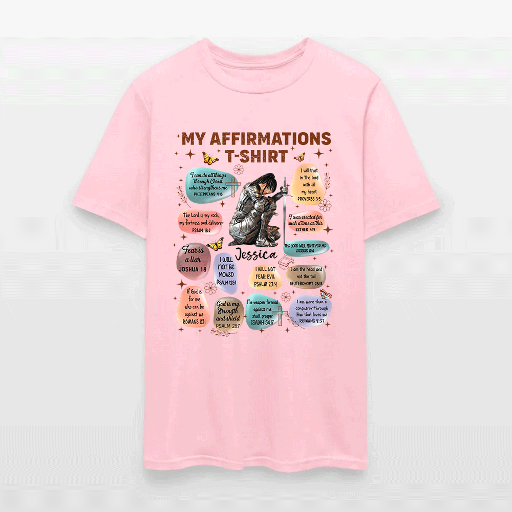 Personalized Warrior of God Bible Verse Affirmation I Can Do All Things Through Christ T-Shirt