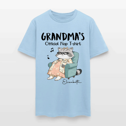 Personalized Cat Grandma's Official Nap T-Shirt