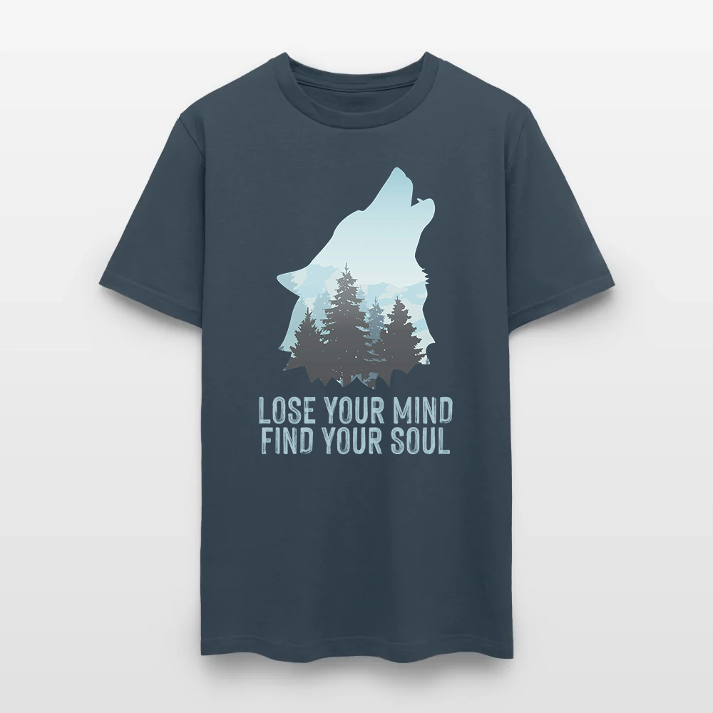 Wolf Camping Lose Your Mind Find Your Soul T-Shirt