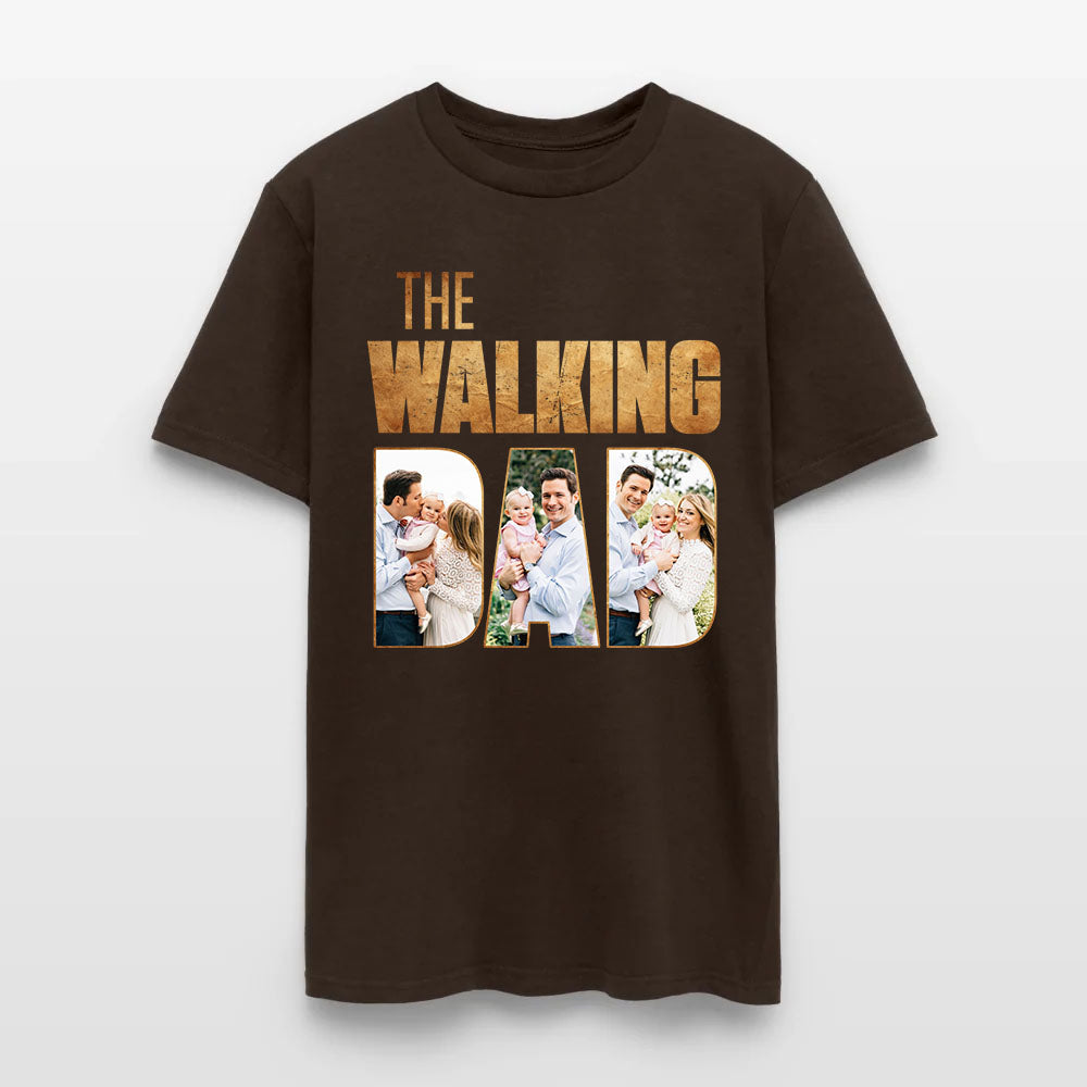 Personalized Photo The Walking Dad Graphic T-Shirt