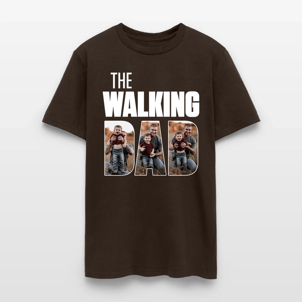 Personalized Photo The Walking Dad T-Shirt