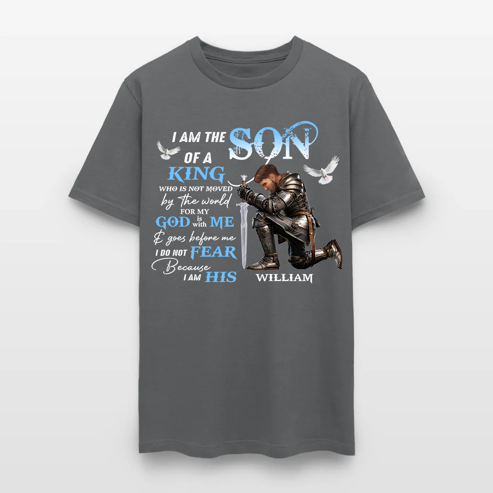 Personalized Man Warrior of God I Am the Son of a King T-Shirt