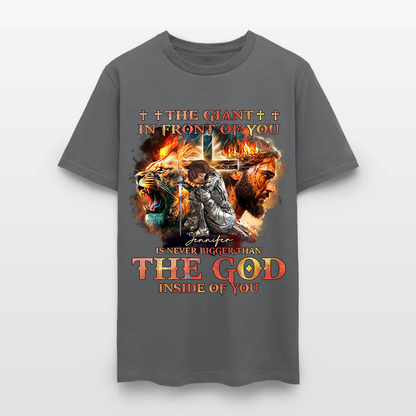 Personalized Warrior of God The Giant in Front of You T-Shirt