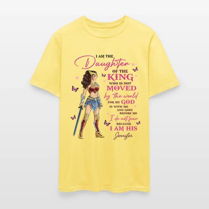 Personalized Wonder Woman Warrior of God I Am the Daughter of the King T-Shirt