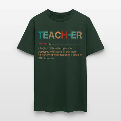Teacher A Highly Caffeinated Person Obsessed With Pens And Planners An Expert At Multitasking T-Shirt