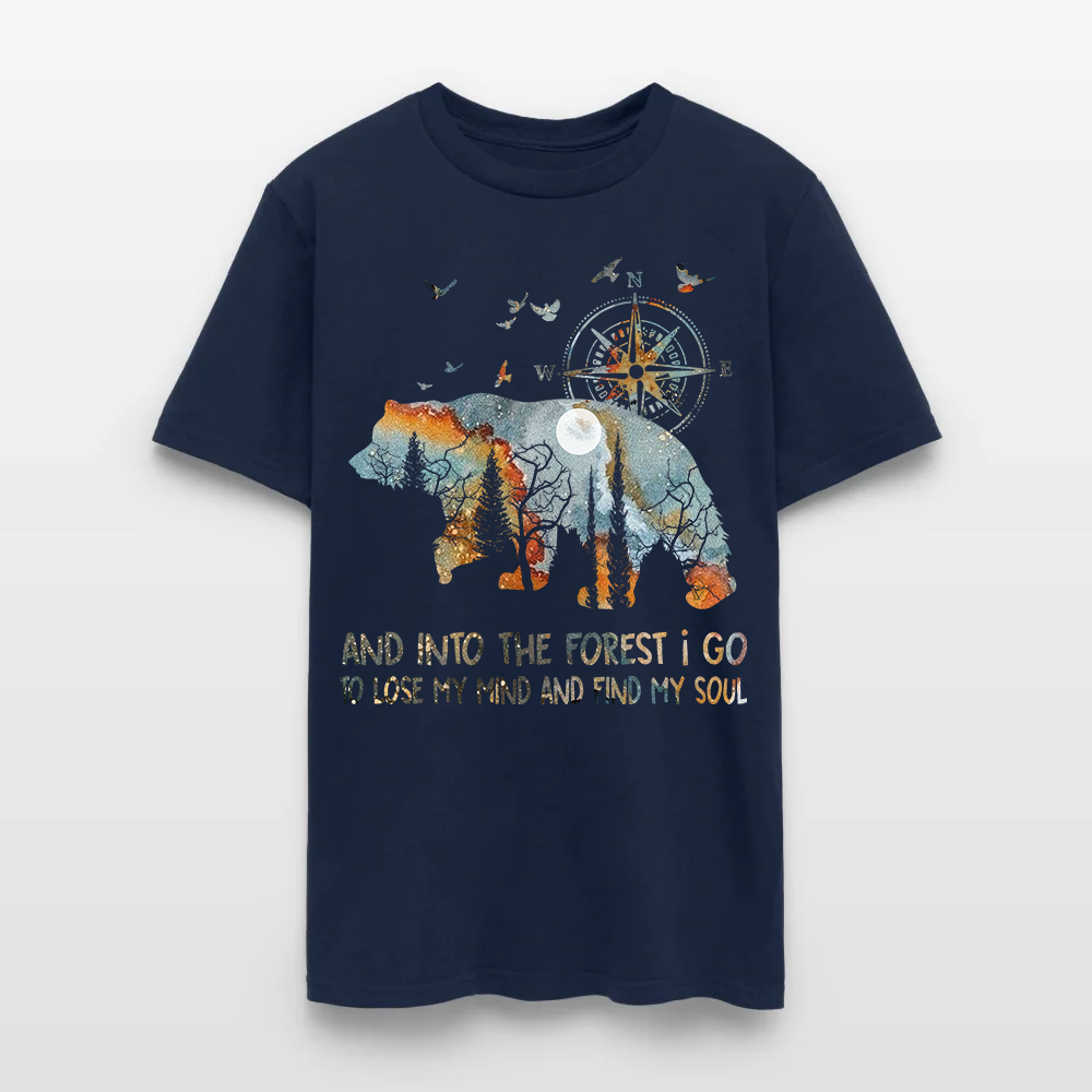 Bear Camping And Into The Forest I Go To Lose My Mind T Shirt