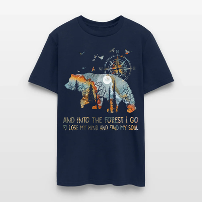 Bear Camping And Into The Forest I Go To Lose My Mind T Shirt