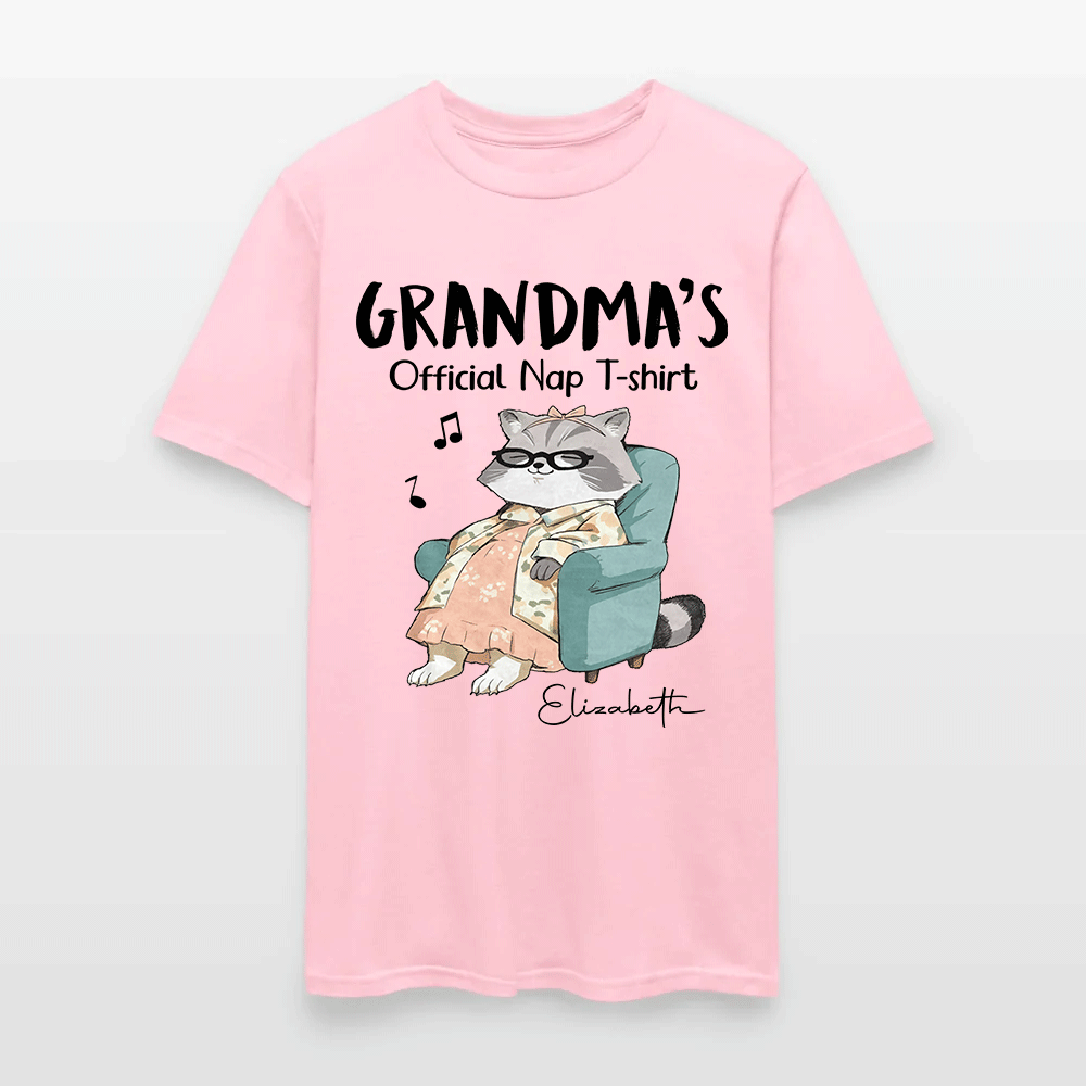 Personalized Cat Grandma's Official Nap T-Shirt