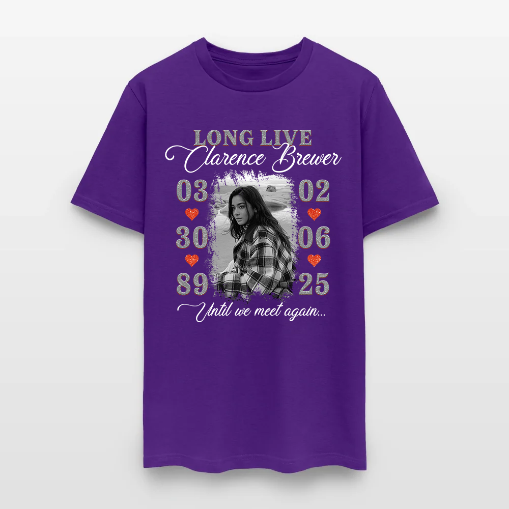 Personalized Memorial Photo Long Live Until We Meet Again T-Shirt