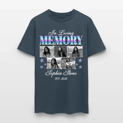 Personalized Photo In Loving Memory T-Shirt, Sympathy Gift for Loss of a Loved One T-Shirt