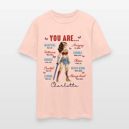 Personalized Wonder Woman Warrior You Are Beautiful Amazing Victorious Capable T-Shirt