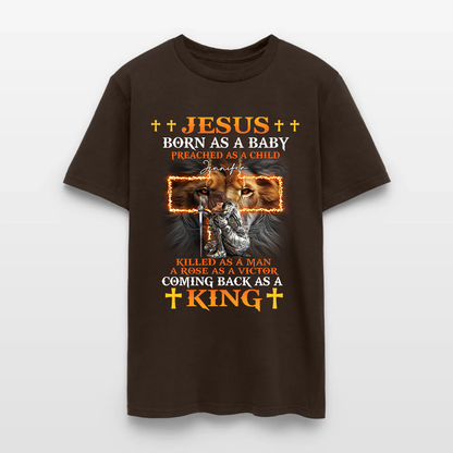 Personalized Warrior of God Jesus Born as a Baby Preached as a Child T-Shirt