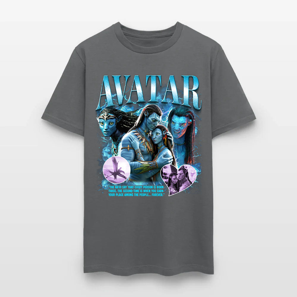 Avatar Jake Sully and Neytiri The Na'vi Say That Every Person Is Born Twice T-Shirt