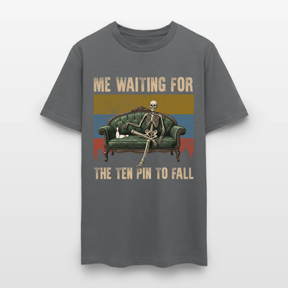 Skeleton Bowling Me Waiting for the Ten Pin to Fall T-Shirt
