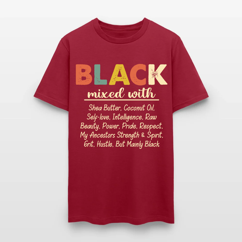 Black Mixed With Shea Butter Coconut Oil T-Shirt