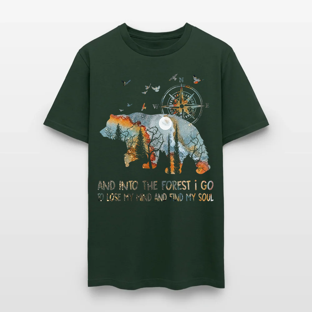 Bear Camping And Into The Forest I Go To Lose My Mind T Shirt