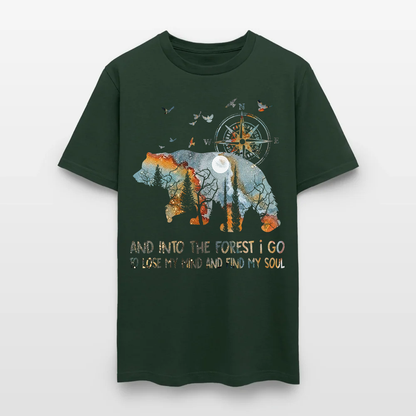 Bear Camping And Into The Forest I Go To Lose My Mind T Shirt