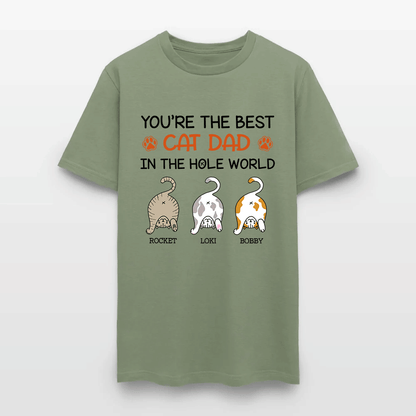 Personalized Funny Cat You Are The Best Cat Dad In The Hole World T-Shirt