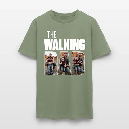 Personalized Photo The Walking Dad T-Shirt