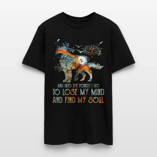Bear Camping And Into The Forest I Go To Lose My Mind and Find My Soul T-Shirt
