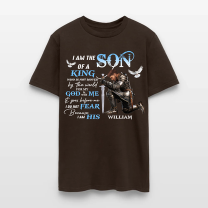 Personalized Man Warrior of God I Am the Son of a King T-Shirt