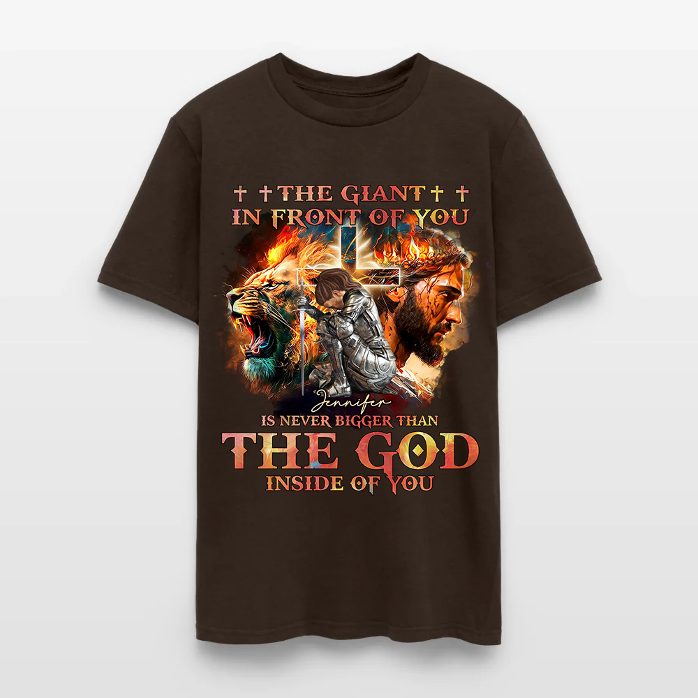 Personalized Warrior of God The Giant in Front of You T-Shirt