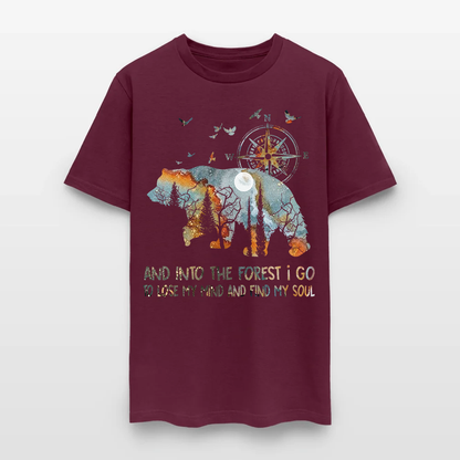Bear Camping And Into The Forest I Go To Lose My Mind T Shirt