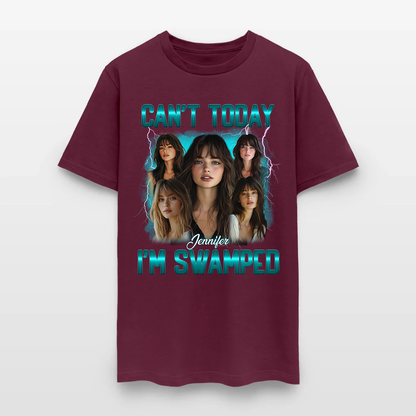 Personalized Photo Can't Today I'm Swamped T-Shirt
