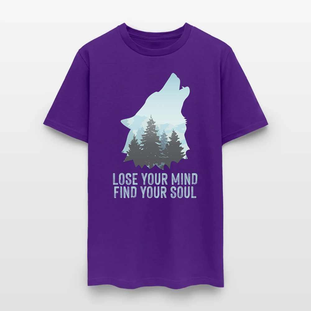 Wolf Camping Lose Your Mind Find Your Soul T-Shirt