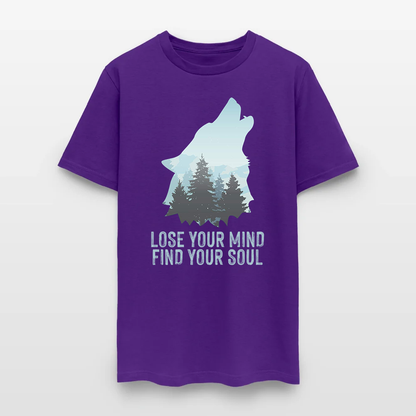 Wolf Camping Lose Your Mind Find Your Soul T-Shirt