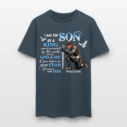 Personalized Man Warrior of God I Am the Son of a King T-Shirt