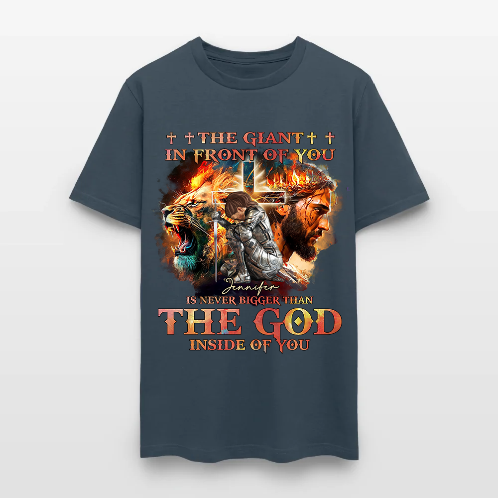 Personalized Warrior of God The Giant in Front of You T-Shirt