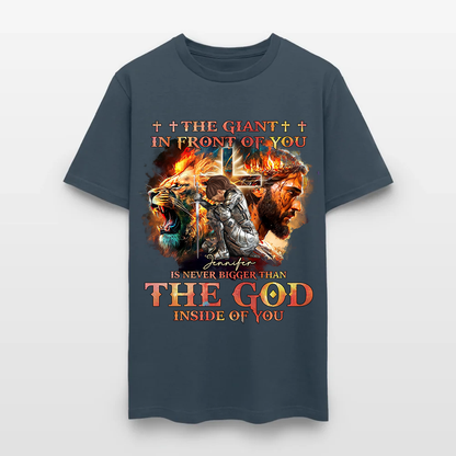 Personalized Warrior of God The Giant in Front of You T-Shirt