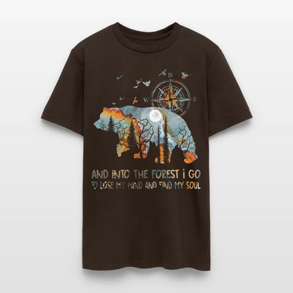 Bear Camping And Into The Forest I Go To Lose My Mind T Shirt
