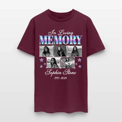 Personalized Photo In Loving Memory T-Shirt, Sympathy Gift for Loss of a Loved One T-Shirt