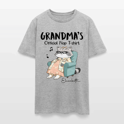 Personalized Cat Grandma's Official Nap T-Shirt