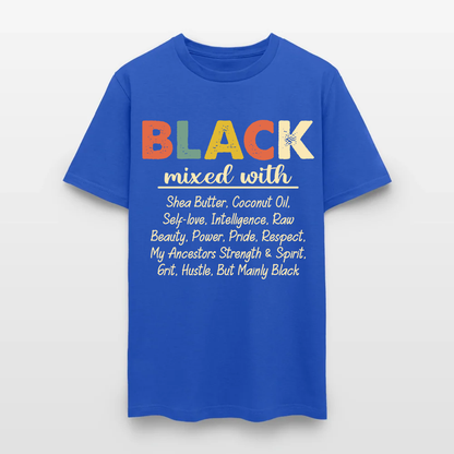 Black Mixed With Shea Butter Coconut Oil T-Shirt