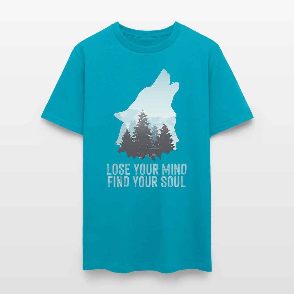Wolf Camping Lose Your Mind Find Your Soul T-Shirt