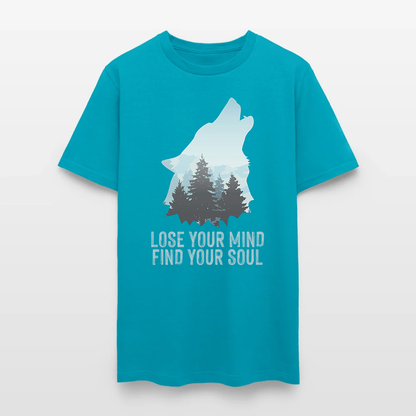 Wolf Camping Lose Your Mind Find Your Soul T-Shirt