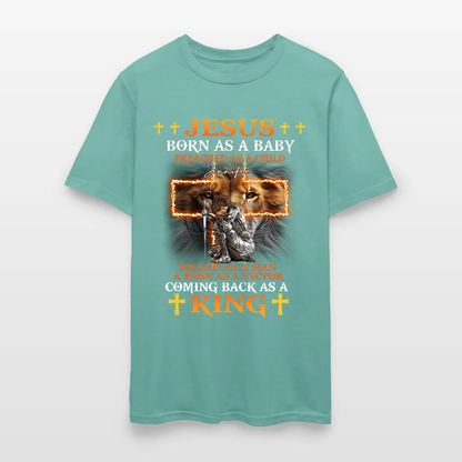 Personalized Warrior of God Jesus Born as a Baby Preached as a Child T-Shirt